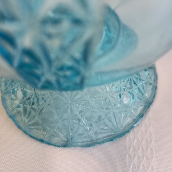 Vintage Fenton Daisy & Button Electric Blue Sugar Dishes - Picture 6 of 10